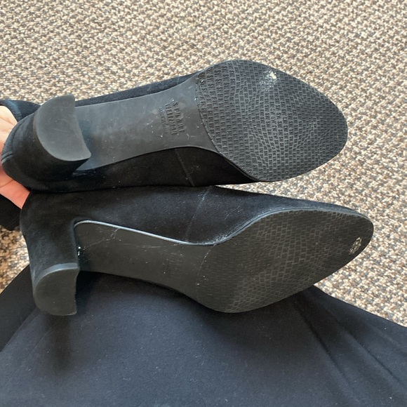 NWOT Stuart Weitzman black suede heeled boots - Picture 4 of 4